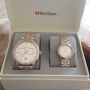 Mens/Women's gold & silver Emporio Armani watches